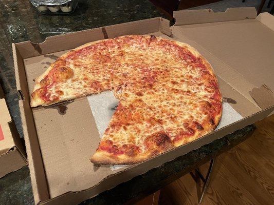 Large cheese pizza