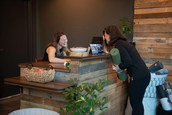 Friendly, Reliable desk staff to greet and assist you before & after each class!