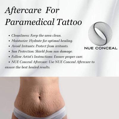 Aftercare is your responsibility to ensure the optimal outcomes for your cosmetic/ paramedical tattoo.