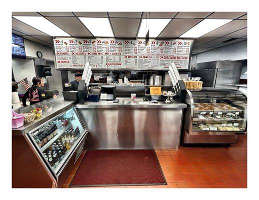 Inside Novi's Beef.  6746 Ogden Ave, Berwyn, IL