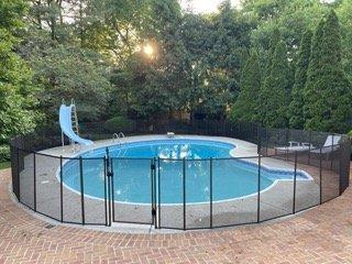 Pool safety fence