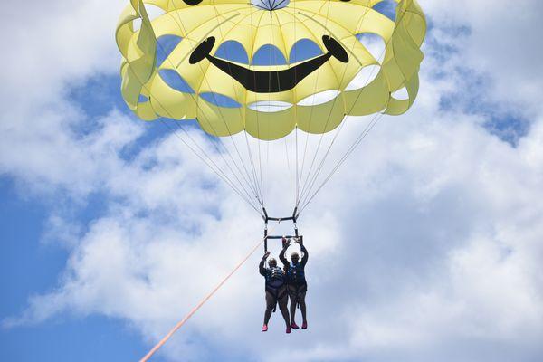 Crossed off the bucket list---parasailing!!!