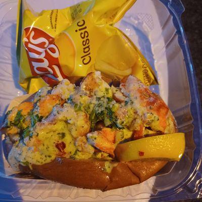 Mr. Monster Lobster roll and chips