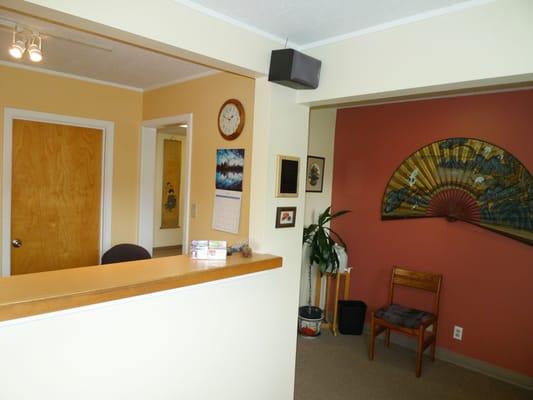 Front desk and waiting room.