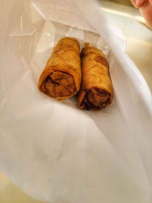 Pork eggroll and Chicken eggroll