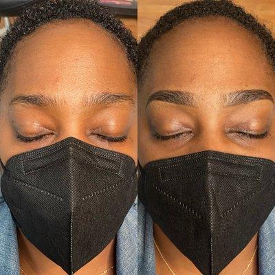 Ombre Powder Brows (Semi permanent makeup)
In the same family as  microblading but creates a more natural powder finish.