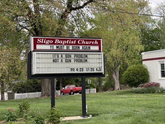 Advocating for gun violence is not a good look for a "church."