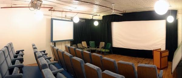 Screening room.