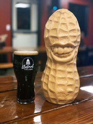 Jimmy's Peanut Farm is our seasonal Peanut Butter Porter