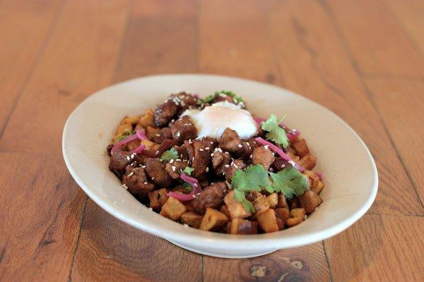 Sesame Pork on the Brunch Menu