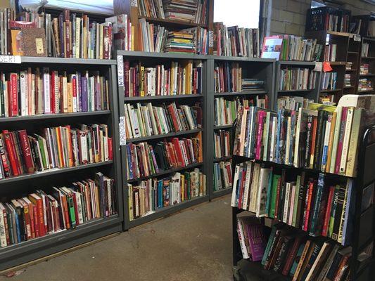 Our Cookbook Nook. (And sizzling Romance novels to the far right)