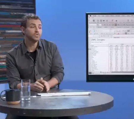 Dave teaching Excel at CreativeLive