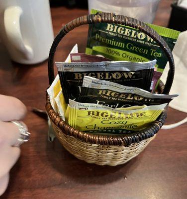 Basket of tea.