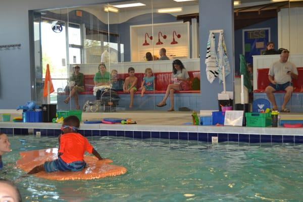 Parents watching classes at our North Raleigh location.