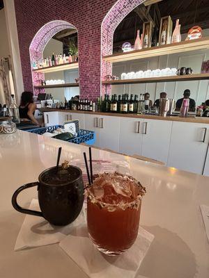 Let's get toasty and the Tokyo strawberry mule, both equally delicious!