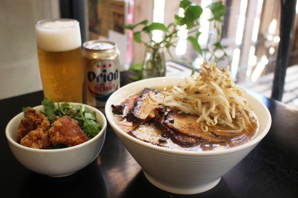 Kitakata Ramen & Mini Karaage Rice Bowl Set