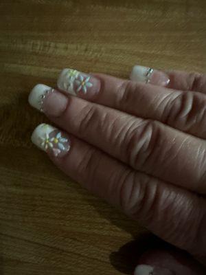 This is a example of the exquisite work that Nina does!  I recommend Nails Express to all my friends and family.