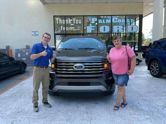 Congratulations Carol on your Ford Expedition!