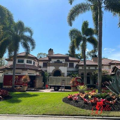 Beautiful landscape design and maintenance project completed in Naples, FL