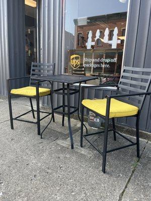 Outdoor seating