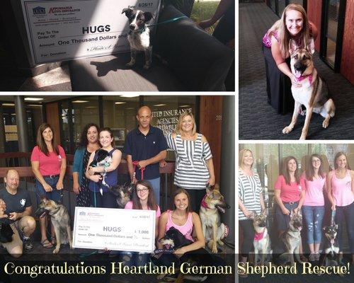 We're proud to support local dog rescue groups!