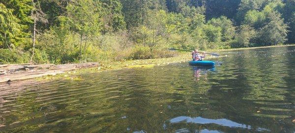 Kayaking on Lake Roesinger