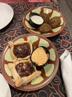 Falafel - Fried chickpeas with herbs and Lebanese spices