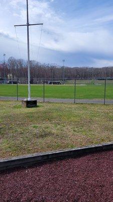 Baseball field from the park