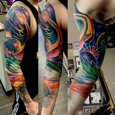 Space sleeve done by Randy Templin