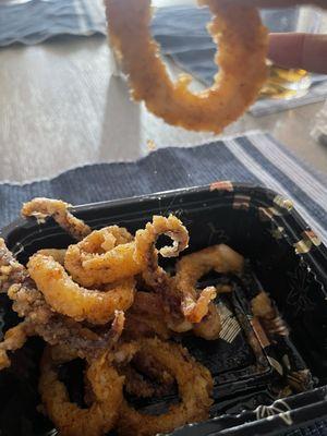 4. Crispy Calamari and hair