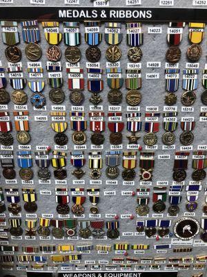 Medals and ribbons