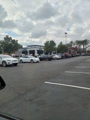 Honda accord in a charging spot.