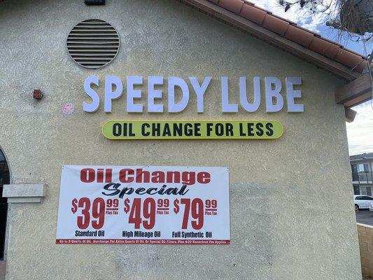 Speedy Lube Alessandro Blvd Location