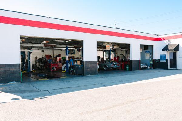 We have 6 bays and 7 certified  mechanics, We are able to help you will all your cars needs.