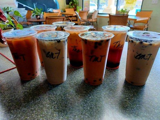 Boba Milk Tea.. Thai Tea...Tiger Milk Tea..