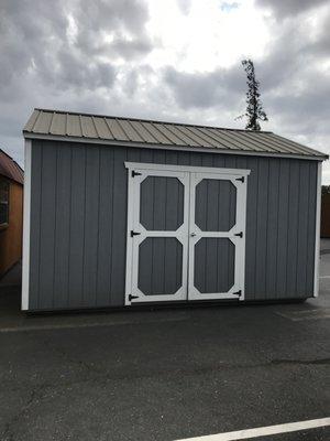 12x16 Side Utility with 8' Walls