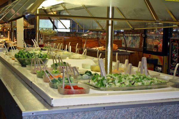 COLD SALAD BAR WITH OVER 46 OPTIONS