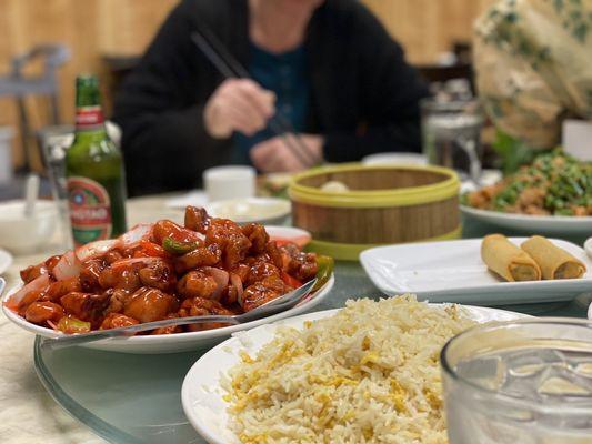 Family style Chinese food