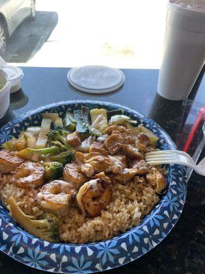 Chicken and Shrimp Lunch