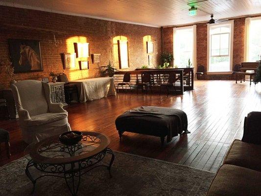 beautiful loft area with skylight