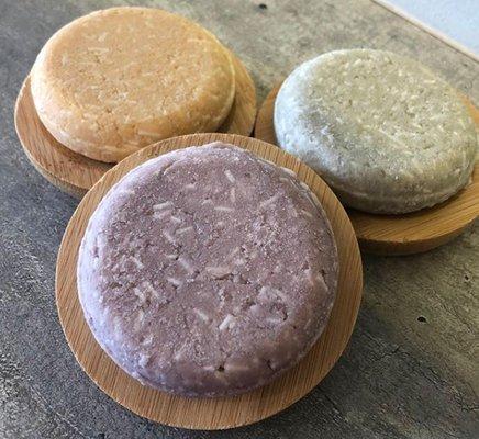 We are so excited to announce our zero-waste shampoo bars!! Available in 3 scents