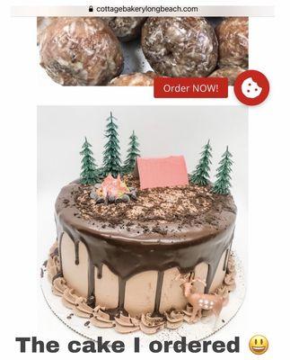 The cake I ordered