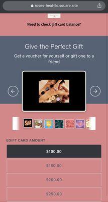 Valentine's Day Gift Card Sale