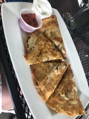 Jerk chicken quesadilla