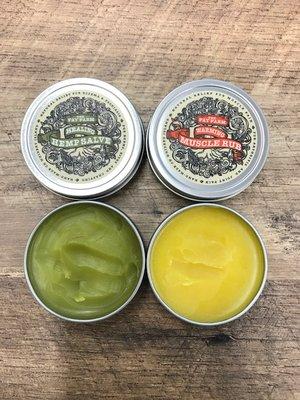 Organic Muscle Rubs and Healing Hemp Salves