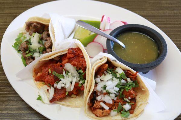 Carne Asada, Chorizo, Carne Enchilada