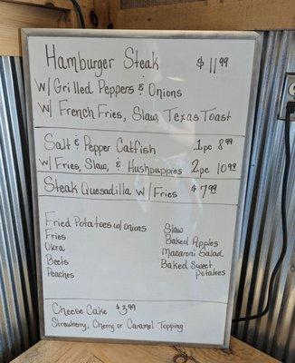 Daily specials board (April 1, 2023)