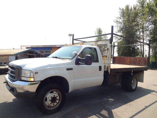 2003 Ford F450 Dump Flat Bed with Lift