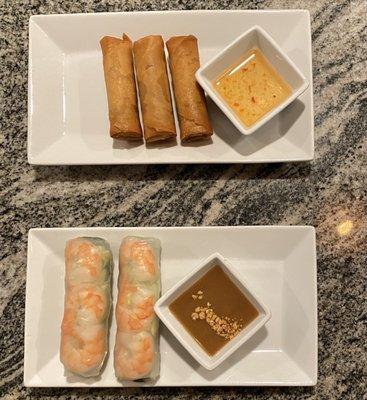 summer roll, fried spring roll