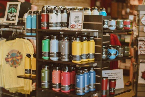 We stock many styles and colors of Hydroflask!